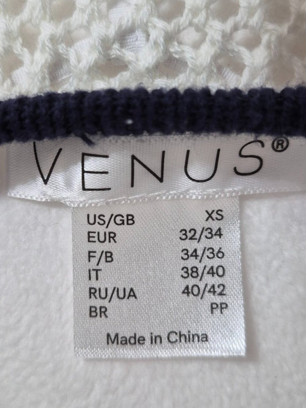 VENUS Women’s Sleeveless Knit Halter Navy & White Maxi Dress – Size XS (NWOT) - Picture 5 of 10
